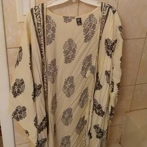 Plus &tribal print kimono